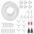 thumbnail image 1 of Fish Tank Air Accessories, Fish Tank Air Set Easy To Use Complete Check Valve Effective  For Aquarium For Fish Tank Combination G 4m / 13.1ft Oxygen Tube, 1 of 8
