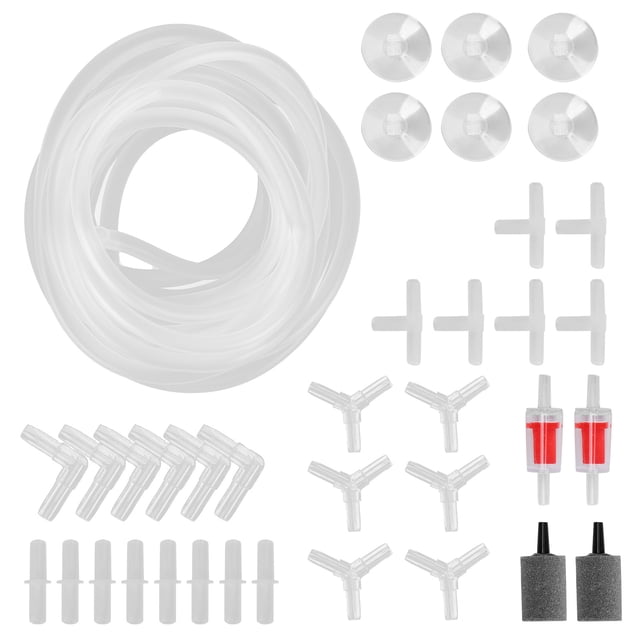 Fish Tank Air Accessories, Fish Tank Air Set Easy To Use Complete Check Valve Effective For Aquarium For Fish Tank Combination G 4m / 13.1ft Oxygen Tube