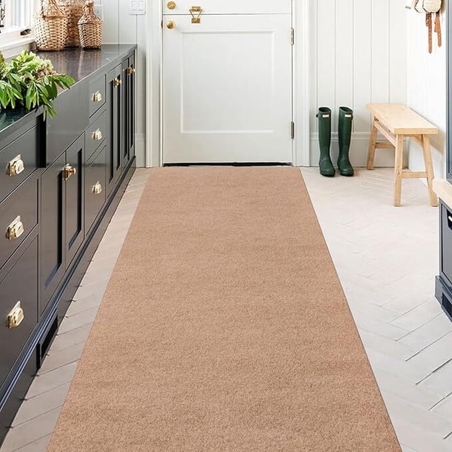 ANTPOP Runner Rug Outdoor Carpet Runners Hallway Non-Slip Rubberback Area Rugs Indoor Entrance Mat for Entryway Kitchen, 4'x6', Light Brown