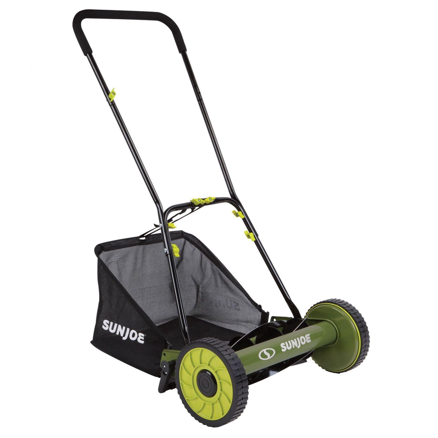 Sun Joe MJ500M Manual Reel Mower w/ Grass Catcher, 16 inch