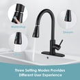 thumbnail image 3 of Robinet de Cuisine à Bec Rétractable, Robinet d'Évier Pivotant à 360 en Acier Inoxydable à une Poignée avec Température de l'Eau Réglable, 3 of 8