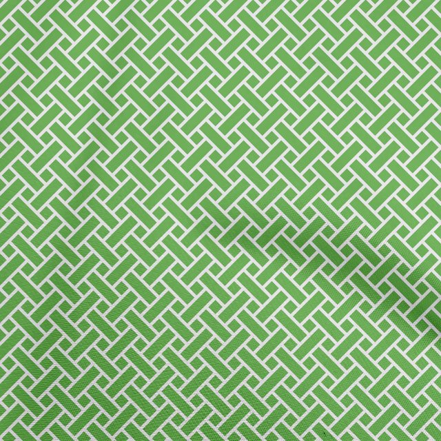 oneOone Polyester Spandex Green Fabric Geometric Craft Projects Decor Fabric Printed by The Yard 56 Inch Wide