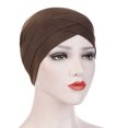 thumbnail image 1 of EDFBUYKRS Men's Baseball Caps Low Profile Hat Turban Scarf Women Solid Cap Ruffle Wrap Baseball Caps, 1 of 1