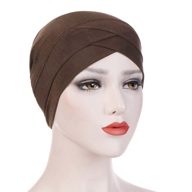 EDFBUYKRS Men's Baseball Caps Low Profile Hat Turban Scarf Women Solid Cap Ruffle Wrap Baseball Caps