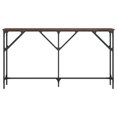 thumbnail image 2 of vidaXL Table Console Chêne Brun 140x23x75 cm Bois Reconstitué, 2 of 5