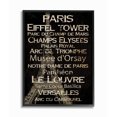 thumbnail image 1 of Stupell Industries Paris Landmark Typography Framed Giclee Texturized Art, 11 x 1.5 x 14, Multi-Color, 1 of 6