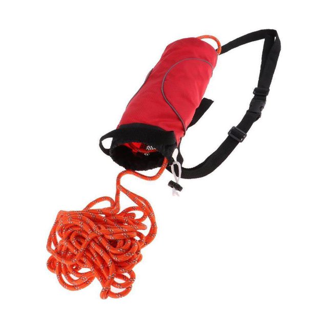 Safety Throw Bags Rescue Kayaking Reflective Throw Boat Safety Reflective Line Rope Lightweight 21 Meters Reflective Rope Red Black Bag