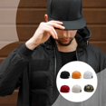 thumbnail image 4 of Casquette de Marin à Imprimé 3 Rayures, Chapeaux Beanie, Chapeau Universel, Mode Homme, Style INS, Casquettes Chaudes de Docker, Chapeau Rond Sans Bord Élégant, Bonnet pour Rouge, 4 of 8