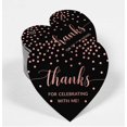 thumbnail image 2 of Inkdotpot Thanks For Celebrating With Me Birthday Bottle Tag Real Rose Gold Foil Favor Hang Tags Pack Of 100, 2 of 6