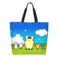 thumbnail image 2 of Happy Pompompurin Sac de Courses en Toile Écologique Sac de Rangement à Bandoulière, 2 of 5