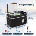 thumbnail image 3 of Outsunny 12 Volt Car Refrigerator, 32QT Car Fridge with App Control, Black, 3 of 10