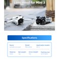 thumbnail image 2 of Capuchon d'Objectif pour Accessoires de Drone Dji Mini3, Cardan Antireflet, Pare-Soleil Protecteur, 2 of 8
