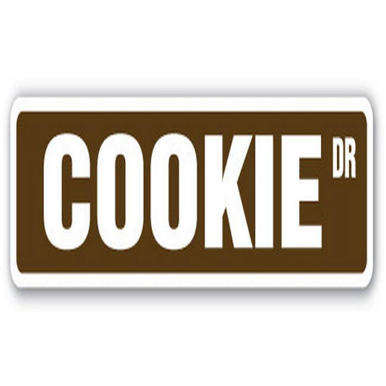 SignMission SS-730-Cookie 30 in. Cookie Street Sign - Bakery Pastry Sweets Chocolate Chips