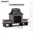 thumbnail image 3 of Sunjoy Emilio Wood Burning Fireplace, 3 of 11
