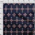 thumbnail image 3 of oneOone Viscose Chiffon Black Fabric Geometric Fair Isle Pattern Sewing Craft Projects Fabric Prints By Yard 42 Inch Wide, 3 of 4