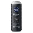 thumbnail image 1 of NIVEA MEN Active Clean Body Wash, 3-in-1 Men Shower Gel, 500 mL, 1 of 5