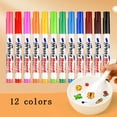 thumbnail image 4 of Qiopertar 8/12 Pack Water-Based Whiteboard Pen, Erasable Markers with Black Red Green Blue, Dry Erase Pens for Office, 4 of 7