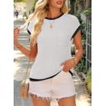 thumbnail image 4 of T-shirts à Manches Courtes pour Femmes Blanc TTG, 4 of 7