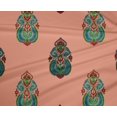 thumbnail image 4 of oneOone Polyester Lycra Peach Fabric Floral & Paisley Block Sewing Craft Projects Fabric Prints By Yard 56 Inch Wide, 4 of 4