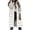 White, variant on IROINID Women's Winter Warm Mid-Long Coat Solid Color Zip Up Parka Long Sleeve Outwear, Red