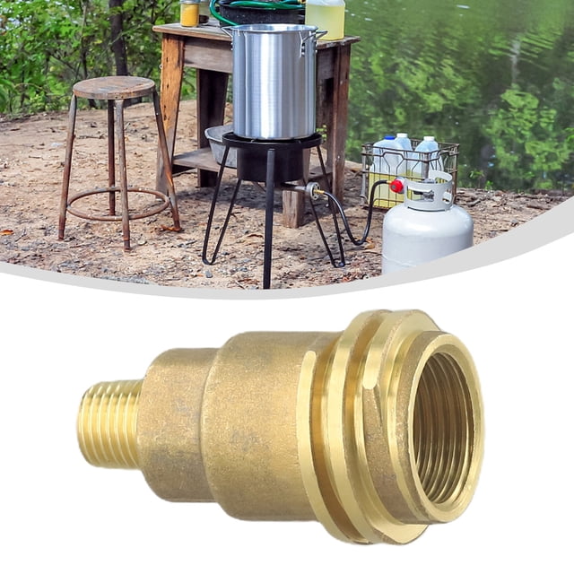 QCC1 Fitting Male Adapter Solid Brass Thread Propane Gas Connector Home Supply