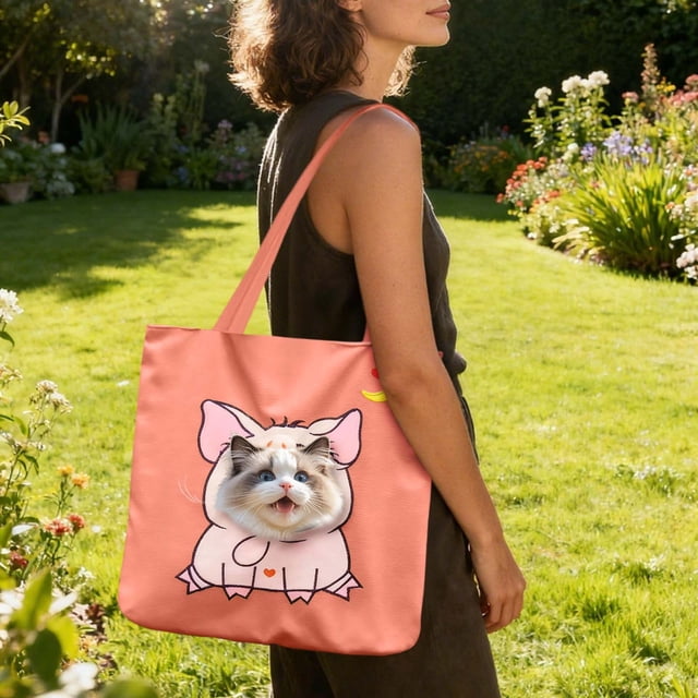 Sac de Voyage Pliable pour Chats avec Trous de Ventilation - Sac de Transport Léger pour Animaux de Compagnie d'Extérieur pour le Camping et la Randonnée, Conception Flexible et Pliable pour Chats