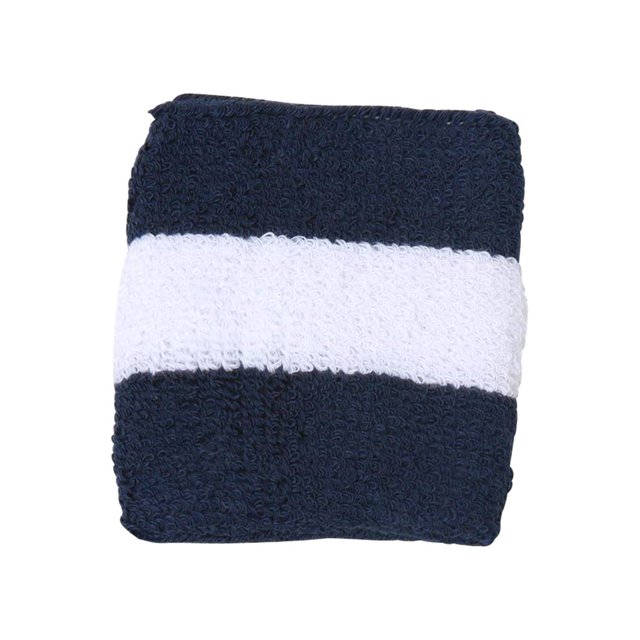 Bracelets en Tissu Éponge 2 Paires ( 4 Pcs ), Rayé Marine