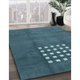 thumbnail image 2 of Ahgly Company Tapis Rectangulaire Abstrait Vert Mer Profonde, 4 Pieds x 6 Pieds, 2 of 6
