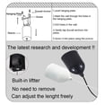 thumbnail image 2 of FSLiving Rechargeable Battery Operated Pendant Light with Remote,Nordic Style Hanging Light with Glass Clear Shade,Adjustable Height RGB Color,Timer,Dimmable Lamp for Bedroom (Walnut) - 1 Light, 2 of 6