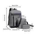 thumbnail image 2 of EGNMCR Backpack Three Piece Set, Large Capacity USB Student Backpack, Suitable For School And Outdoor Travel, Computer Bag For Men And Women With Large Capacity backpack backpack, 2 of 2