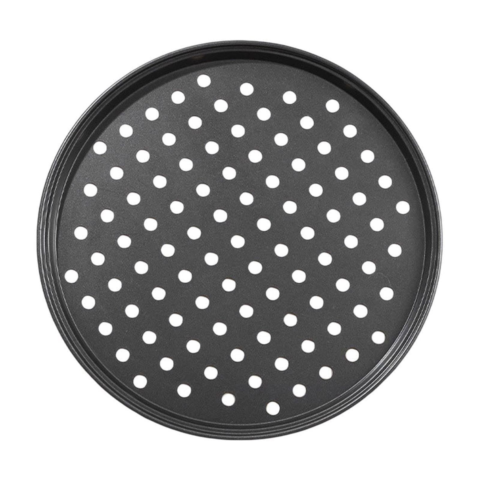Steel Perforated Pizza Baking Pan - Ideal for Gourmet Pizzas