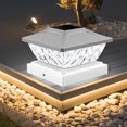 thumbnail image 3 of Ohufall Solar LED Outdoor Night Light Waterproof Pillar Lamp Wooden Stake Light Bright LED Lights For Courtyard And Garden Decor, 3 of 6