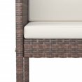 thumbnail image 3 of vidaXL 7 Piece Garden Bar Set with Cushions Brown Poly Rattan, 3 of 4
