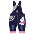 thumbnail image 1 of KIDSCOOL SPACE Salopette en Jean Tricotée Douce en Coton pour Bébé 3D Dessin Animé 6 m, 1 of 6