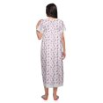 thumbnail image 3 of Moomaya Printed Nightdress For Ladies Cotton Ruffled Border Nursing Night Gown, 3 of 5