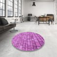 thumbnail image 4 of Ahgly Tapis Rectangulaire Lavable en Machine Intérieur Transitionnel Violet Violet, 2 Pieds x 4 Pieds, 4 of 7