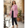thumbnail image 2 of INSPIRE CHIC Manteau d'Hiver pour Femme à Col Peter Pan, Boutonnage Simple, devant Boutonné, 2 of 5