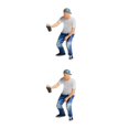 thumbnail image 2 of Wweixi 1/87 Diorama Graffiti Figure Characters Resin People Train Layout boy white 2Set, 2 of 6