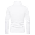 thumbnail image 3 of RKSTN Long Sleeve Tee Shirts for Men Turtleneck Solid Color Tops Fall Winter Soft Stretch Bottoming Blouse Tops, 3 of 6