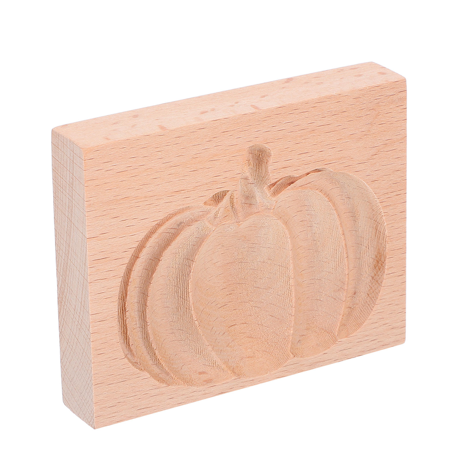 BRIGHTFUFU Biscuit Embossing Mold 3D Pumpkin Baking Mould Light Yellow for Pastry 1Pcs