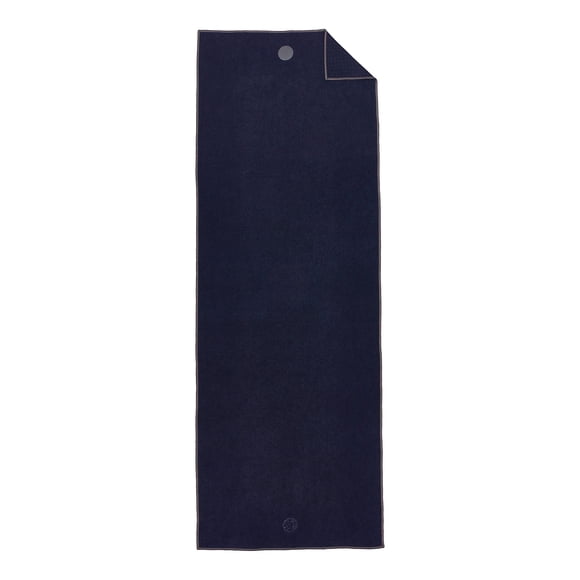 Yogitoes Yoga Mat Towel - Non Slip, Sweat Wicking with Patented Skidless Technology, Highly Absorbent, Soft and Sustainable Mat Towel for Yoga, Pilates, Gym and Outdoor Fitness, Midnight, 71"