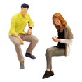 thumbnail image 2 of 1/64 Figures Peintes Résine Minuscules Personnes Jouets Personnage Modèle Résine Kaki, 2 of 9
