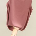 thumbnail image 4 of lSLJS Débardeur Femme Été Couleur Unie Col Rond Sans Manches Tunique Décontractée Hauts Blouse, Débardeurs Femme, 4 of 4