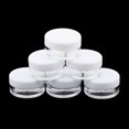 thumbnail image 3 of 50pcs Empty Round Makeup Jar empty makeup Pot Travel Cream Powder Cosmetic Container Case White, 3 of 8