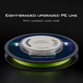 thumbnail image 5 of 137m Destron 8 Braided Line Set Fishing Line With 9m Fluorocarbon Line Strong Pull Smooth Wear Resistant Line, 5 of 5