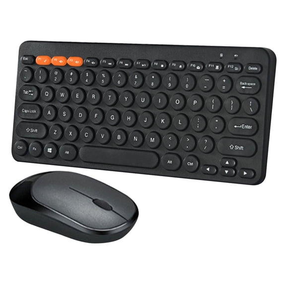 HOARBOEG Chocolate Wireless Keyboard And Mouse Set - Silent Portable Keyboard And Mouse For Office Business And Home Use Multiple Systems Clearance Sale
