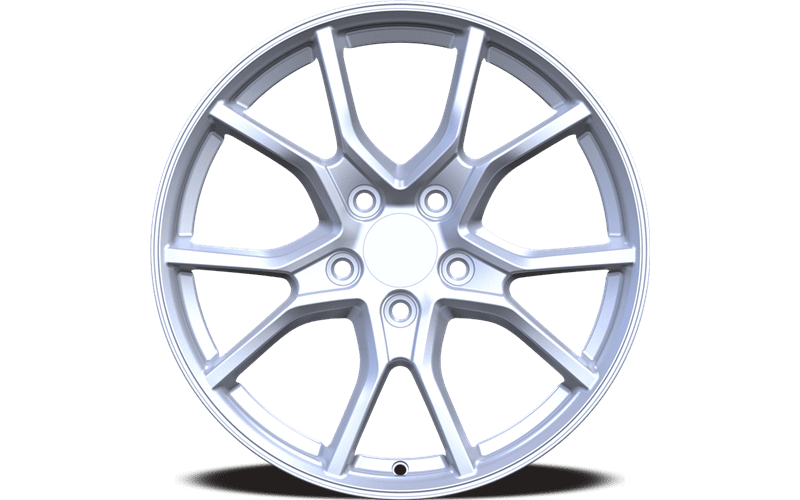 Set of four (4) YKW MF17 rims - 17x7.5 inch Silver alloy wheels for 2018 - Present Honda Accord