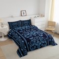 thumbnail image 3 of Erosebridal Aztec Damask Comforter Sets Full Size, Retro Floral Comforters & Duvets, Bohomian Theme Decor, Reversible, 3 of 7
