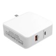thumbnail image 1 of Power Adapter 100240V US Plug 63W TypeC Wall Charger PD QC3.0 Phone Laptop Lightweight ABS PC Adapter, 1 of 8