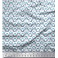 thumbnail image 1 of Soimoi Georgette Viscose Fabric Swirl & Floral Block Fabric Prints by Yard 42 Inch Wide, 1 of 3